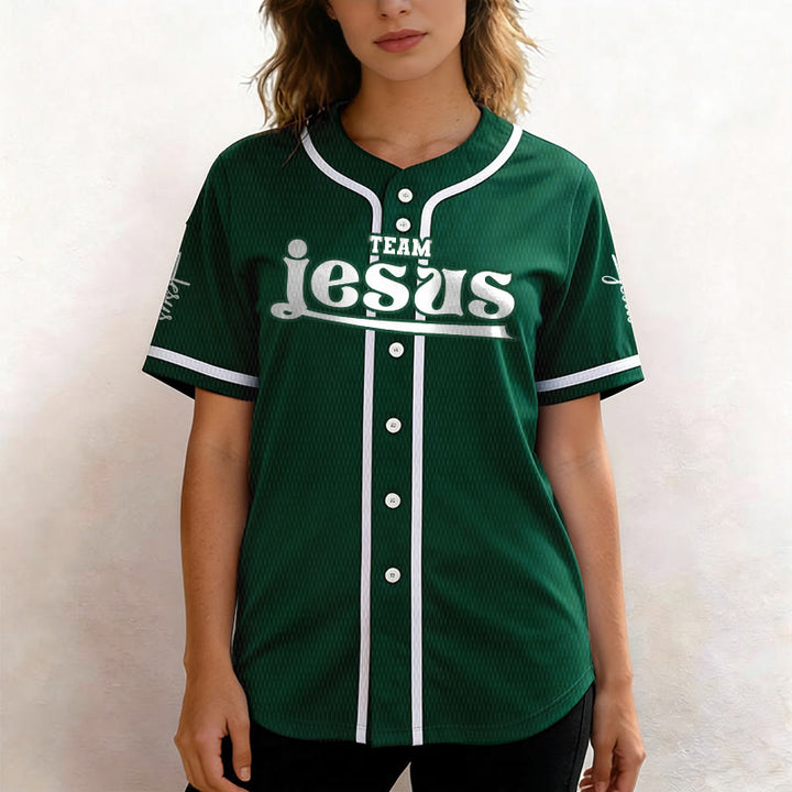 Christianartworkshop Bold Team Jesus Custom Name Number Unisex Custom Baseball Jersey - image 40