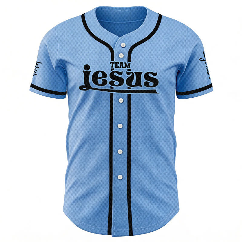 Christianartworkshop Bold Team Jesus Custom Name Number Unisex Custom Baseball Jersey - image 32
