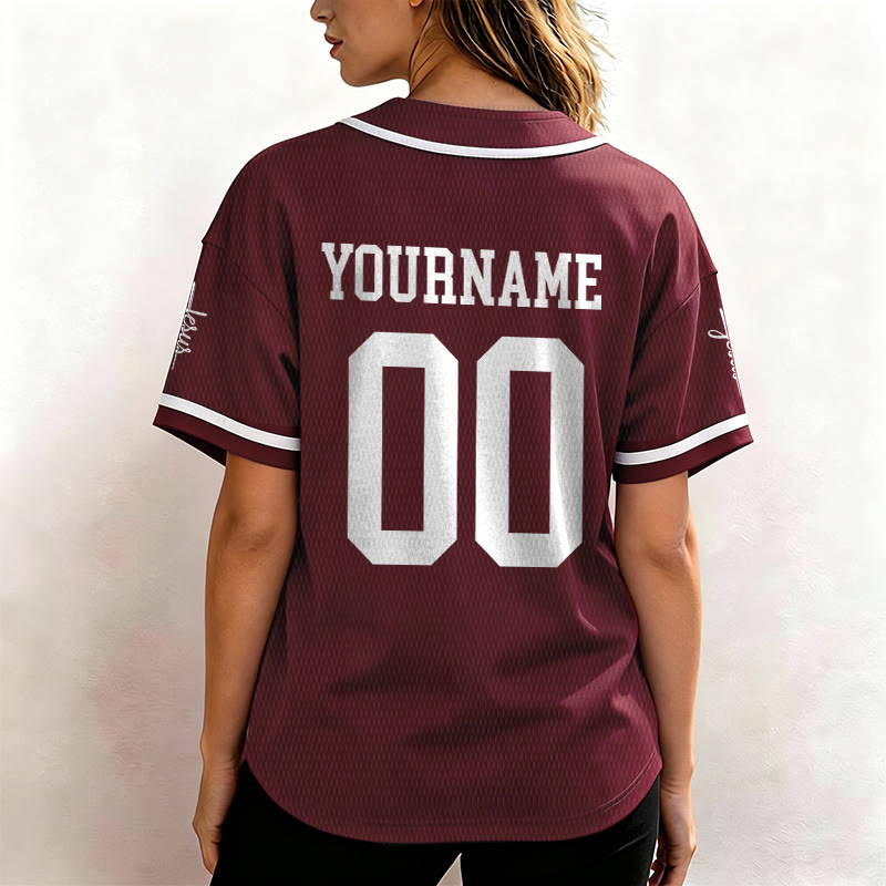 Christianartworkshop Bold Team Jesus Custom Name Number Unisex Custom Baseball Jersey - image 30