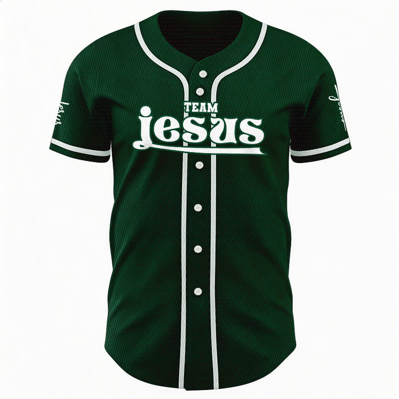 Christianartworkshop Bold Team Jesus Custom Name Number Unisex Custom Baseball Jersey - image 38