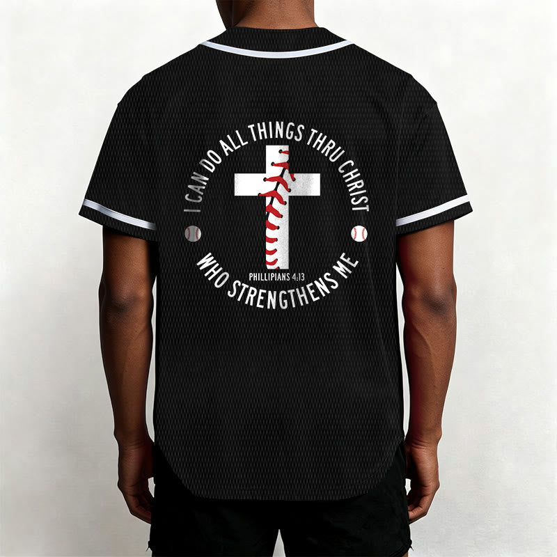 Christianartworkshop Philippians 4:13 I Can Do All Things Unisex Baseball Jersey - image 19