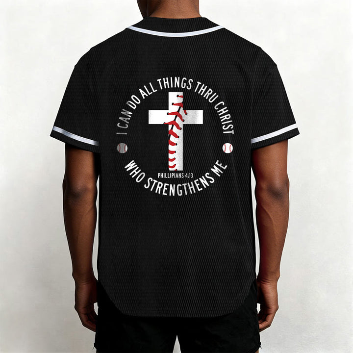Christianartworkshop Philippians 4:13 I Can Do All Things Unisex Baseball Jersey - image 19
