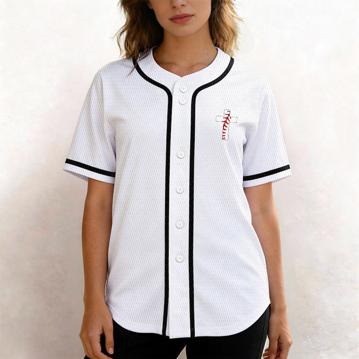 Christianartworkshop Philippians 4:13 I Can Do All Things Unisex Baseball Jersey - image 10