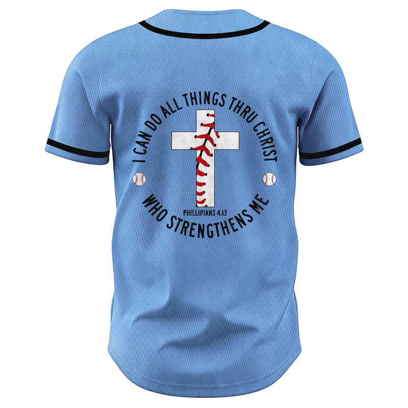 Christianartworkshop Philippians 4:13 I Can Do All Things Unisex Baseball Jersey - image 39