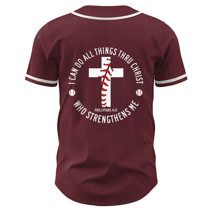 Christianartworkshop Philippians 4:13 I Can Do All Things Unisex Baseball Jersey - image 32
