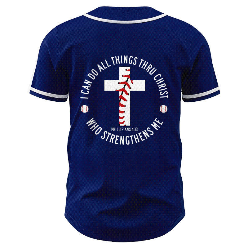 Christianartworkshop Philippians 4:13 I Can Do All Things Unisex Baseball Jersey - image 46
