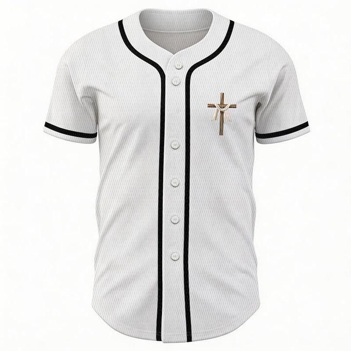 Christianartworkshop He Is Not Here He Is Risen Faith Unisex Baseball Jersey - image 8