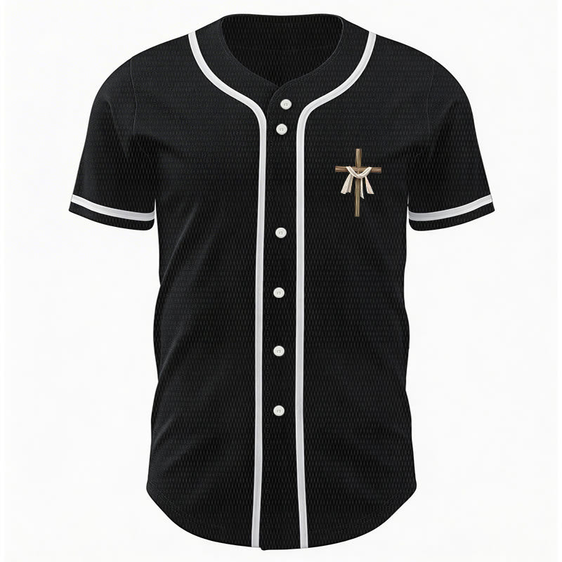 Christianartworkshop He Is Not Here He Is Risen Faith Unisex Baseball Jersey - image 15