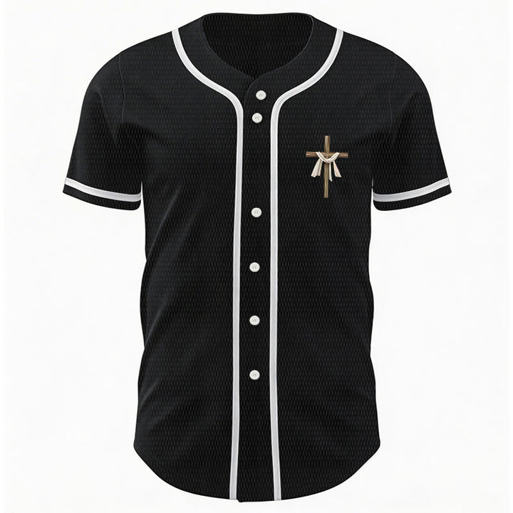 Christianartworkshop He Is Not Here He Is Risen Faith Unisex Baseball Jersey - image 15
