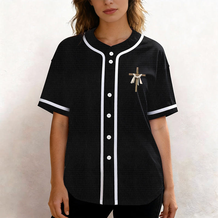 Christianartworkshop He Is Not Here He Is Risen Faith Unisex Baseball Jersey - image 17