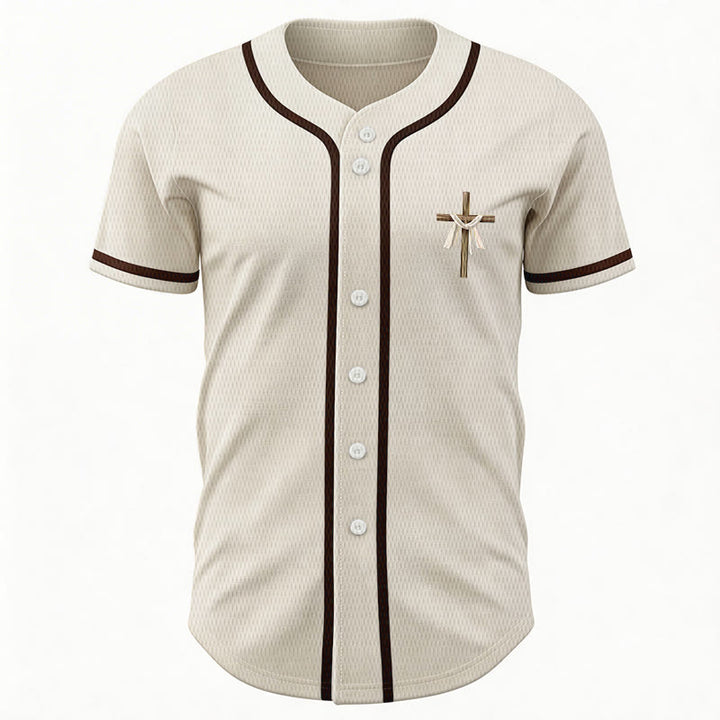 Christianartworkshop He Is Not Here He Is Risen Faith Unisex Baseball Jersey - image 1