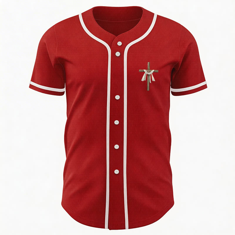 Christianartworkshop He Is Not Here He Is Risen Faith Unisex Baseball Jersey - image 22