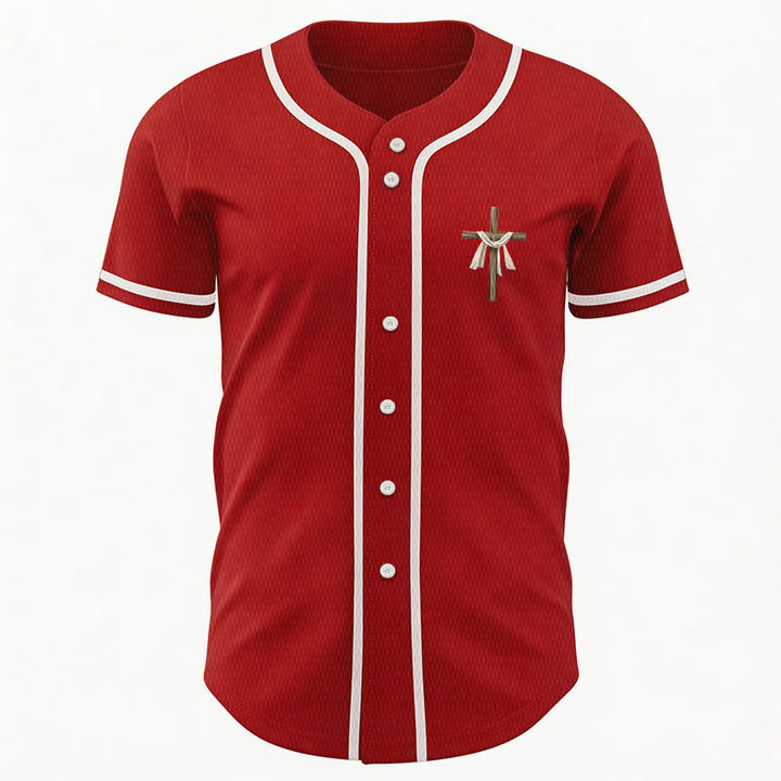 Christianartworkshop He Is Not Here He Is Risen Faith Unisex Baseball Jersey - image 22