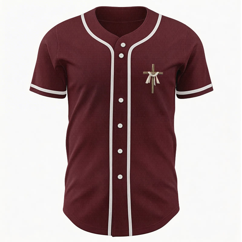 Christianartworkshop He Is Not Here He Is Risen Faith Unisex Baseball Jersey - image 29