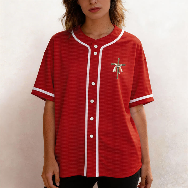 Christianartworkshop He Is Not Here He Is Risen Faith Unisex Baseball Jersey - image 24