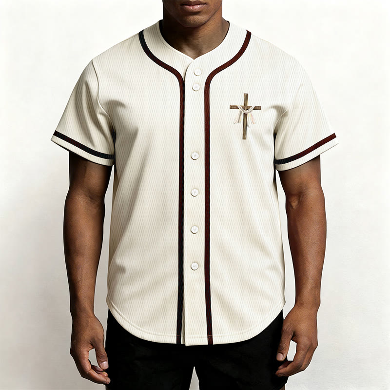 Christianartworkshop He Is Not Here He Is Risen Faith Unisex Baseball Jersey - image 2