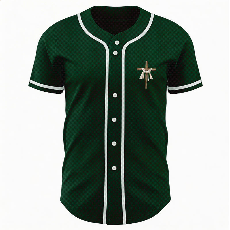 Christianartworkshop He Is Not Here He Is Risen Faith Unisex Baseball Jersey - image 43