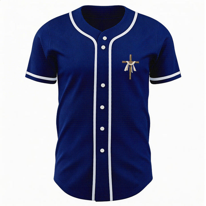 Christianartworkshop He Is Not Here He Is Risen Faith Unisex Baseball Jersey - image 50
