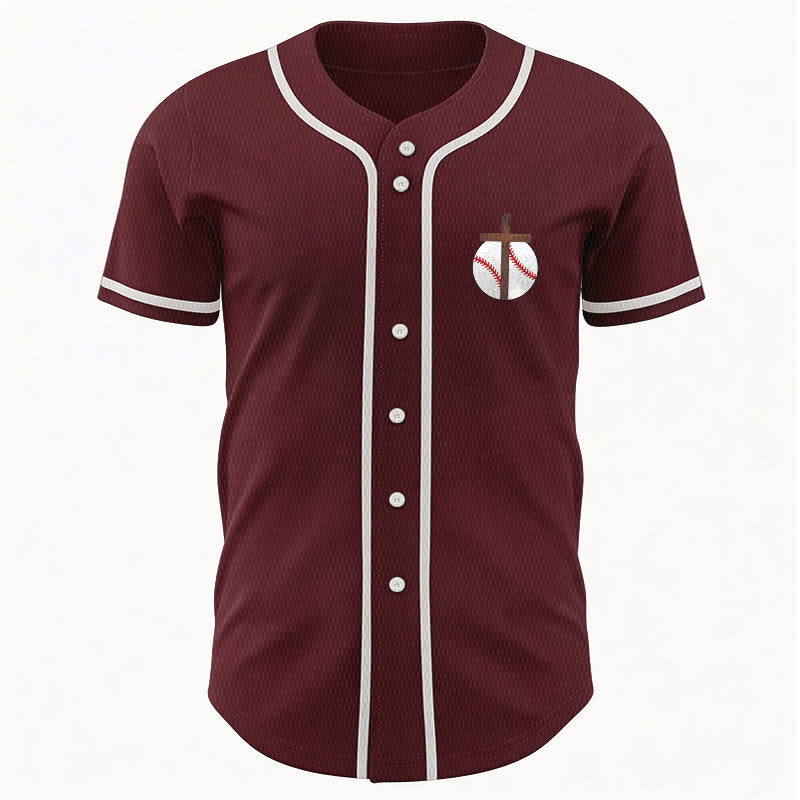Christianartworkshop Philippians 4:13 Faith Baseball Jersey: Baseball Cross Motto Strength Devotion Athletic Shirt - image 38