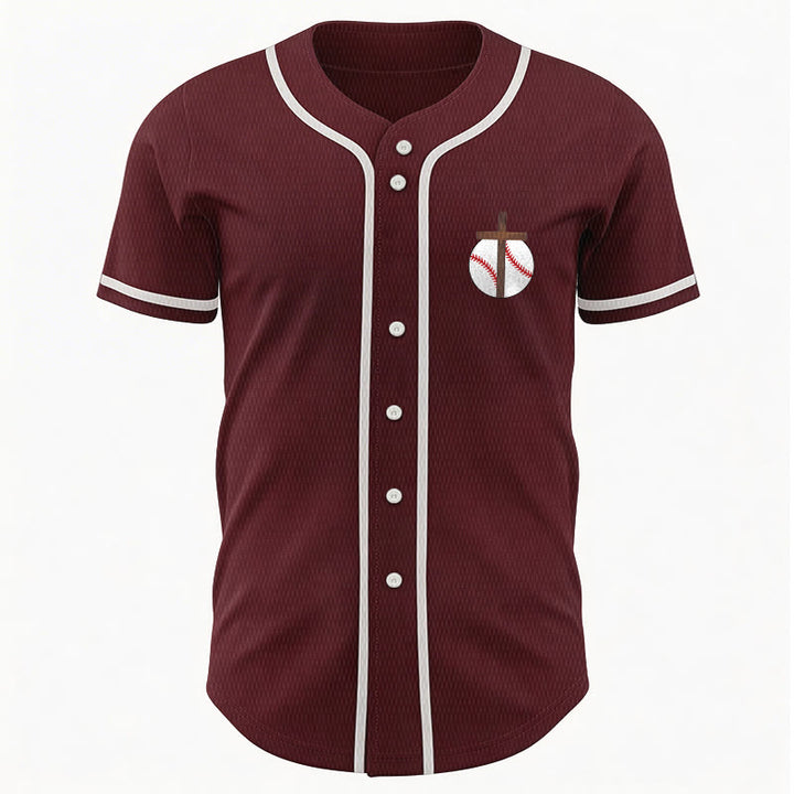 Christianartworkshop Philippians 4:13 Faith Baseball Jersey: Baseball Cross Motto Strength Devotion Athletic Shirt - image 38