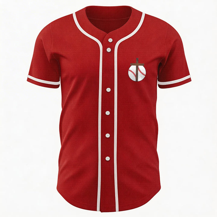 Christianartworkshop Philippians 4:13 Faith Baseball Jersey: Baseball Cross Motto Strength Devotion Athletic Shirt - image 31