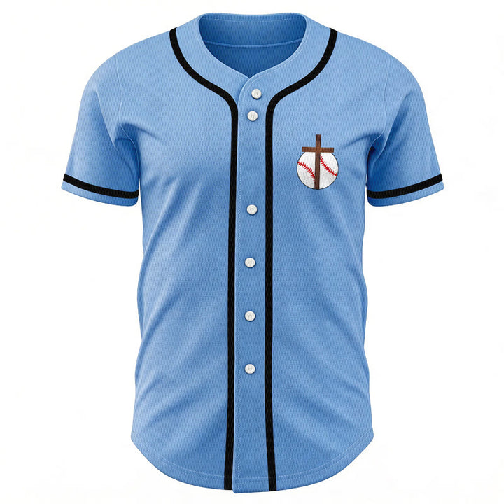 Christianartworkshop Philippians 4:13 Faith Baseball Jersey: Baseball Cross Motto Strength Devotion Athletic Shirt - image 45