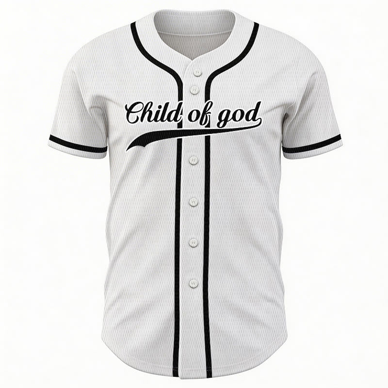 Christianartworkshop Child Of God Custom Name Number Unisex Baseball Jersey - image 17