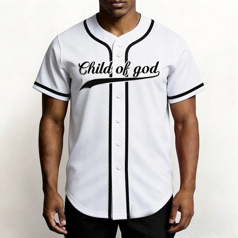Christianartworkshop Child Of God Custom Name Number Unisex Baseball Jersey - image 15