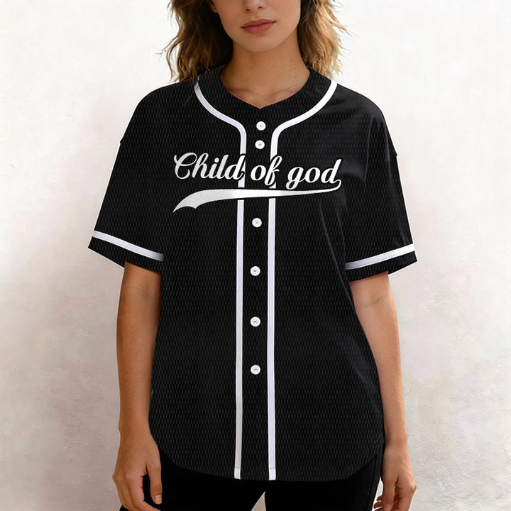 Christianartworkshop Child Of God Custom Name Number Unisex Baseball Jersey - image 30