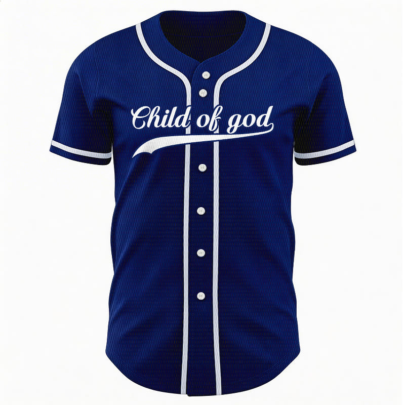 Christianartworkshop Child Of God Custom Name Number Unisex Baseball Jersey - image 10