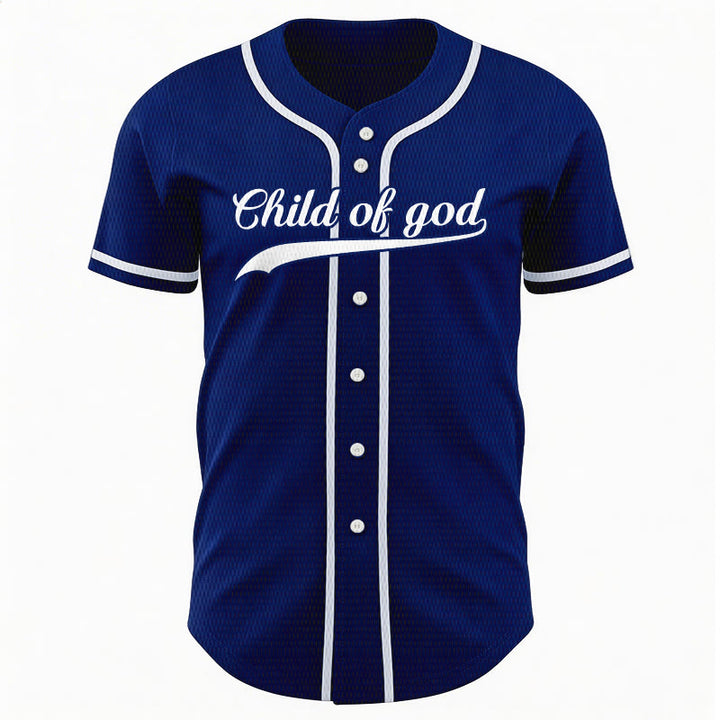 Christianartworkshop Child Of God Custom Name Number Unisex Baseball Jersey - image 10
