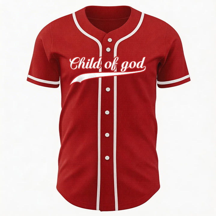 Christianartworkshop Child Of God Custom Name Number Unisex Baseball Jersey - image 24