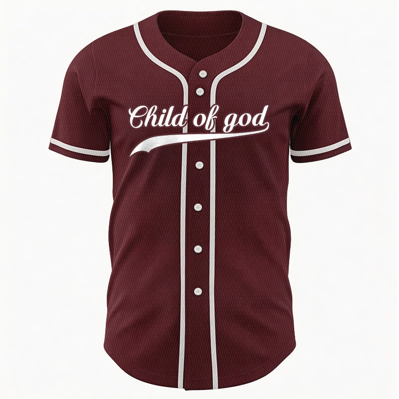 Christianartworkshop Child Of God Custom Name Number Unisex Baseball Jersey - image 38