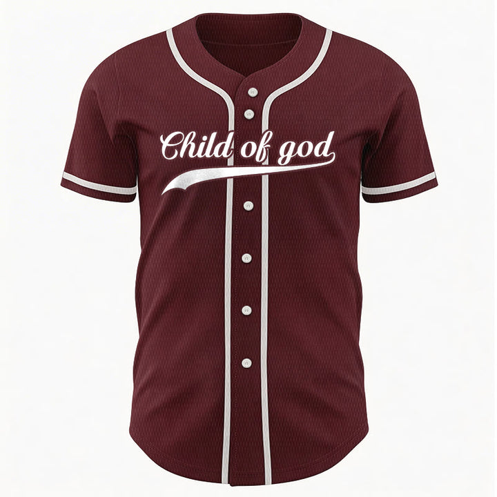 Christianartworkshop Child Of God Custom Name Number Unisex Baseball Jersey - image 38