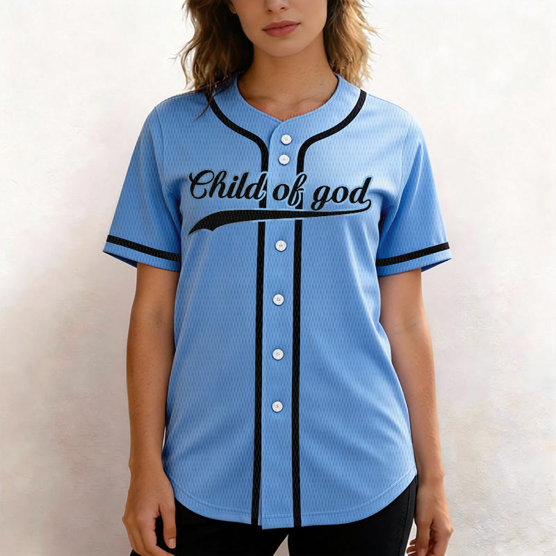 Christianartworkshop Child Of God Custom Name Number Unisex Baseball Jersey - image 44