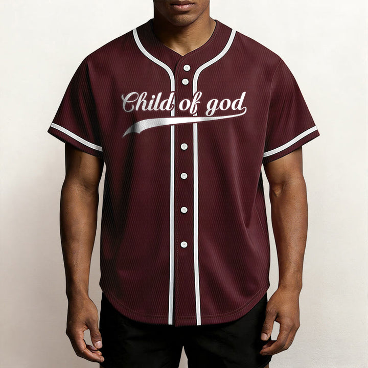 Christianartworkshop Child Of God Custom Name Number Unisex Baseball Jersey - image 36