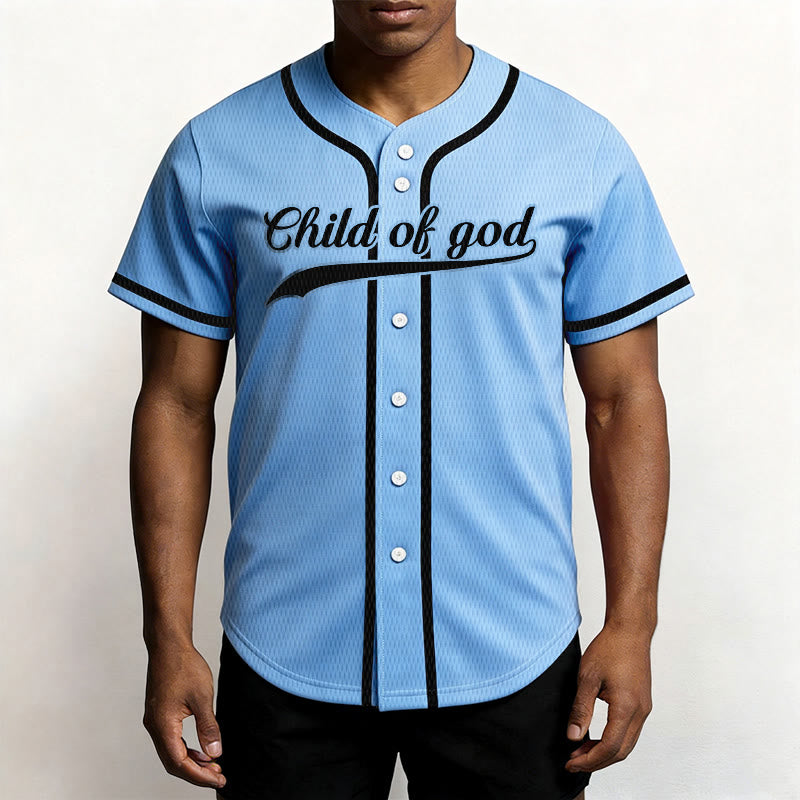 Christianartworkshop Child Of God Custom Name Number Unisex Baseball Jersey - image 43