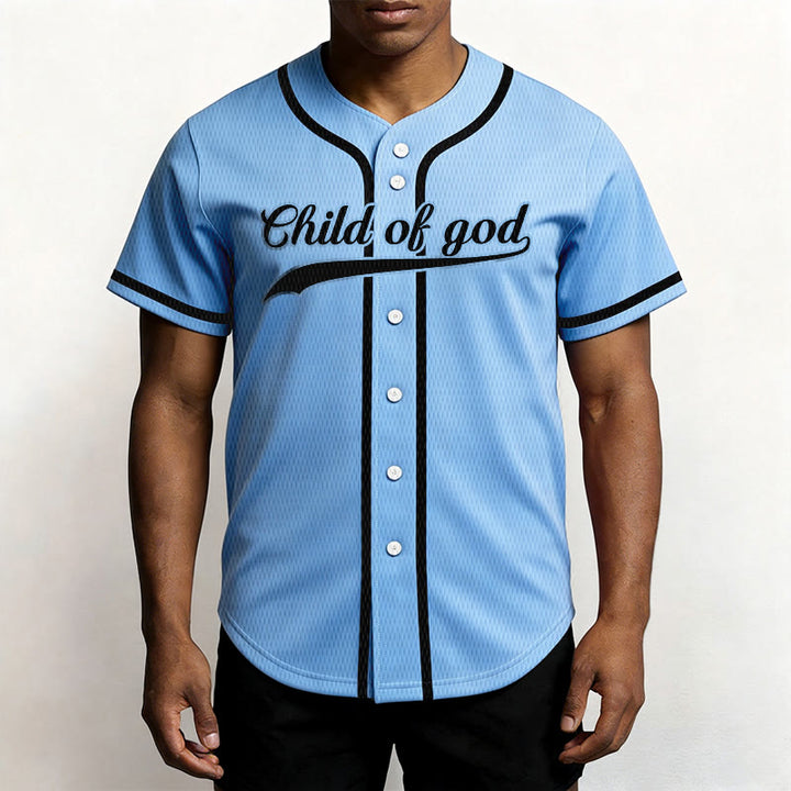 Christianartworkshop Child Of God Custom Name Number Unisex Baseball Jersey - image 43