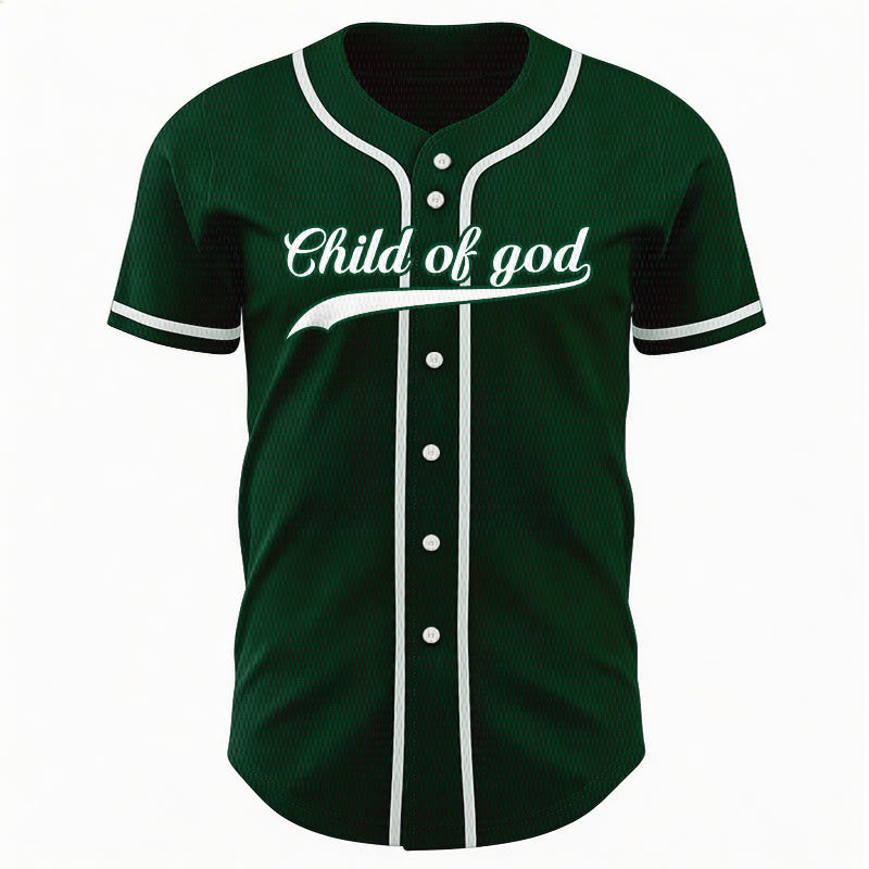 Christianartworkshop Child Of God Custom Name Number Unisex Baseball Jersey - image 52