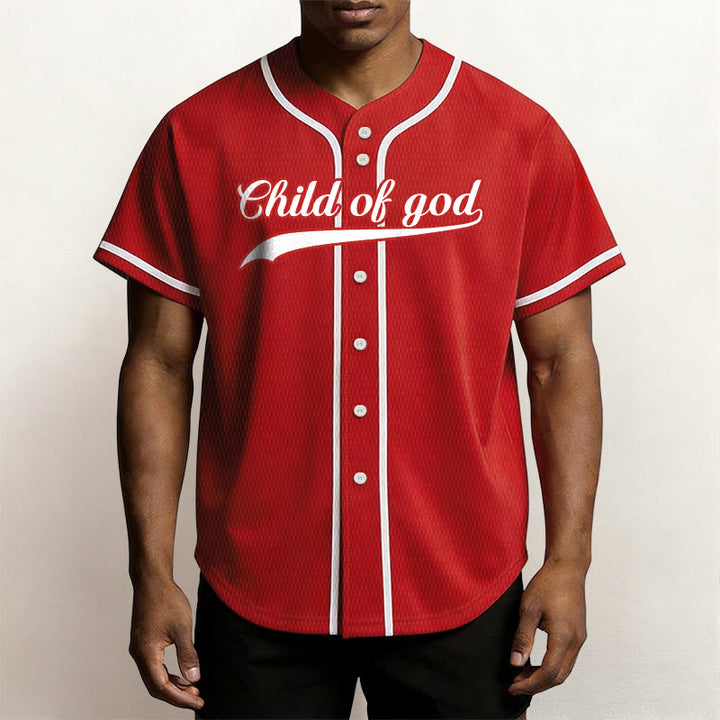 Christianartworkshop Child Of God Custom Name Number Unisex Baseball Jersey - image 22
