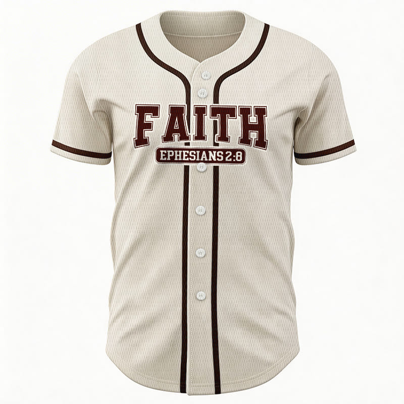 Christianartworkshop Faith Custom Name Number Baseball Jersey - image 10