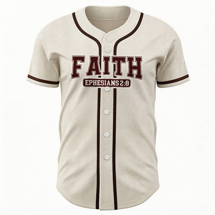 Christianartworkshop Faith Custom Name Number Baseball Jersey - image 10