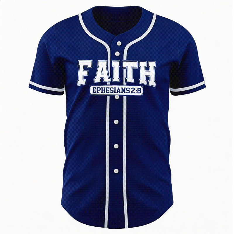 Christianartworkshop Faith Custom Name Number Baseball Jersey - image 3