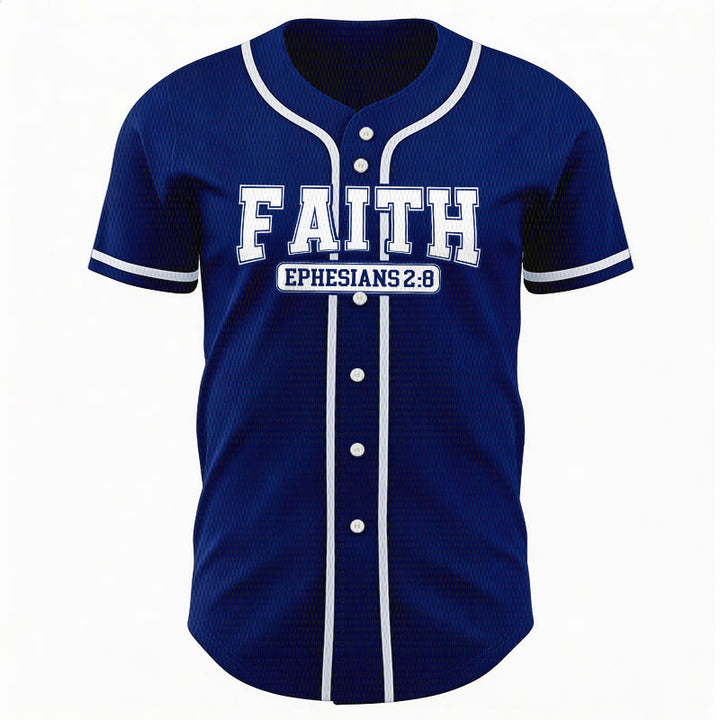 Christianartworkshop Faith Custom Name Number Baseball Jersey - image 3