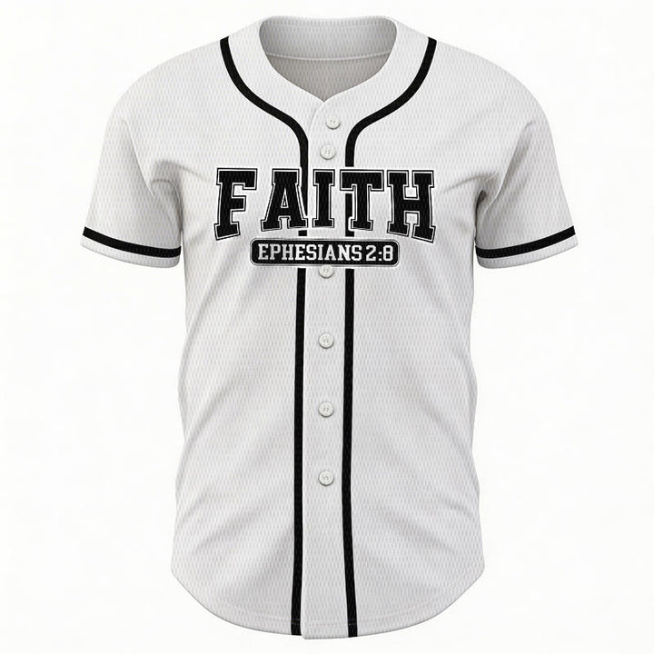 Christianartworkshop Faith Custom Name Number Baseball Jersey - image 17