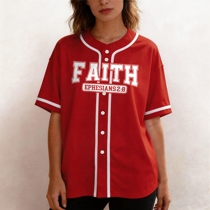 Christianartworkshop Faith Custom Name Number Baseball Jersey - image 30