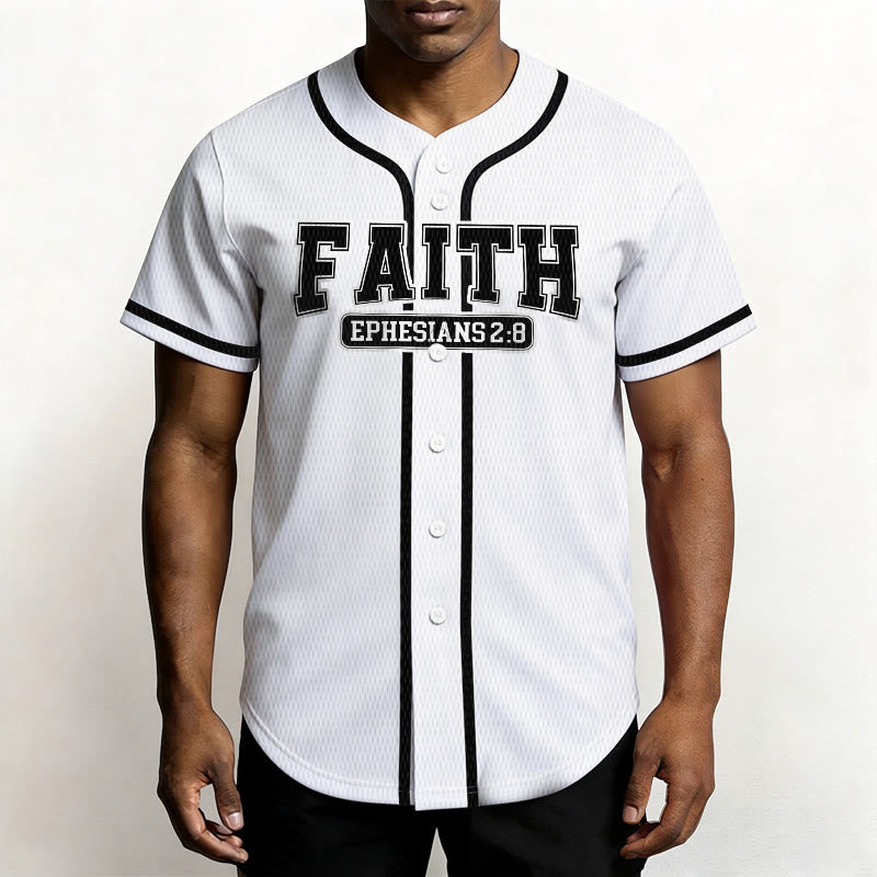 Christianartworkshop Faith Custom Name Number Baseball Jersey - image 15