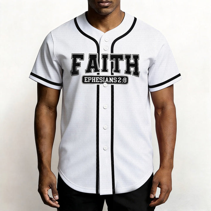 Christianartworkshop Faith Custom Name Number Baseball Jersey - image 15