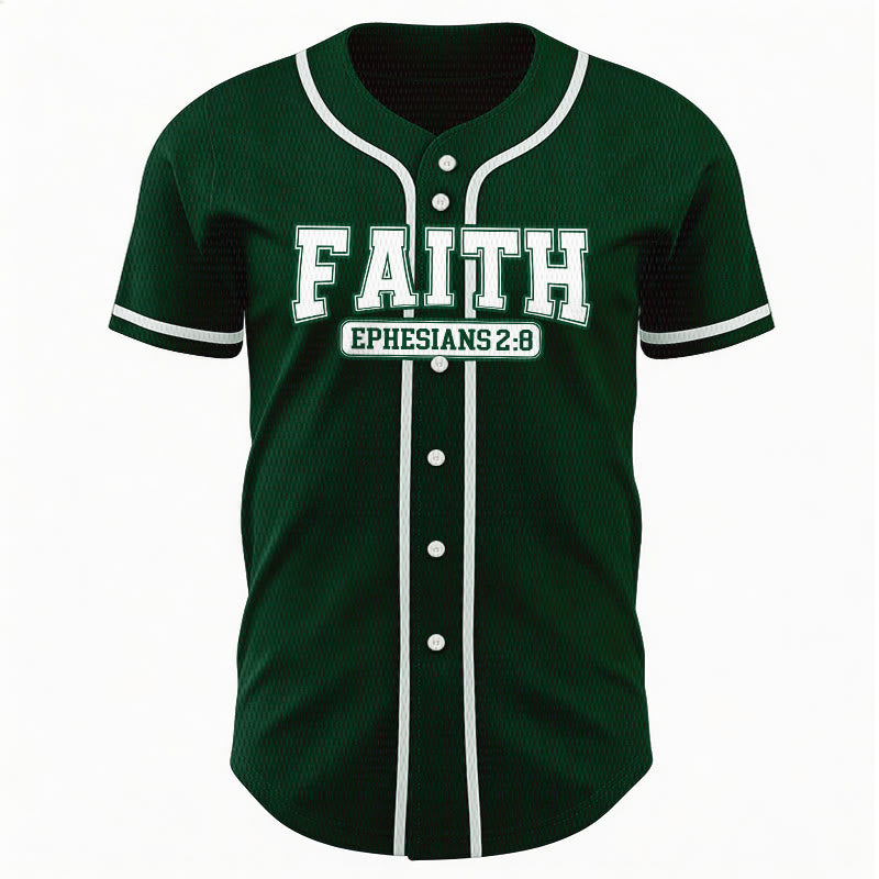 Christianartworkshop Faith Custom Name Number Baseball Jersey - image 52
