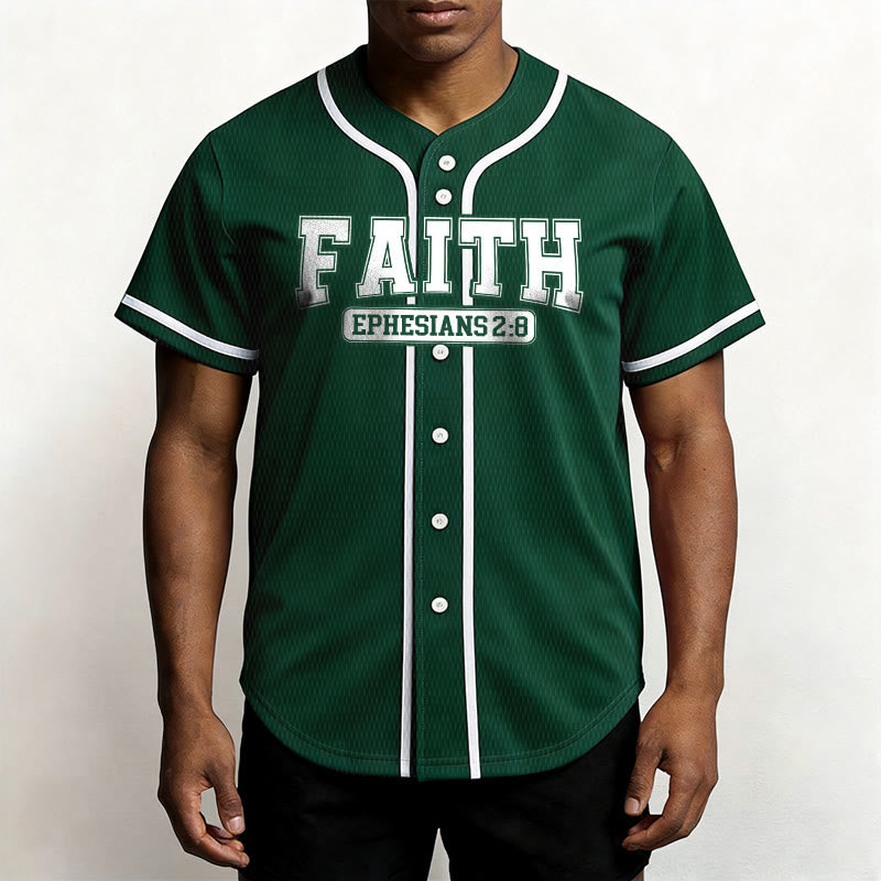 Christianartworkshop Faith Custom Name Number Baseball Jersey - image 50